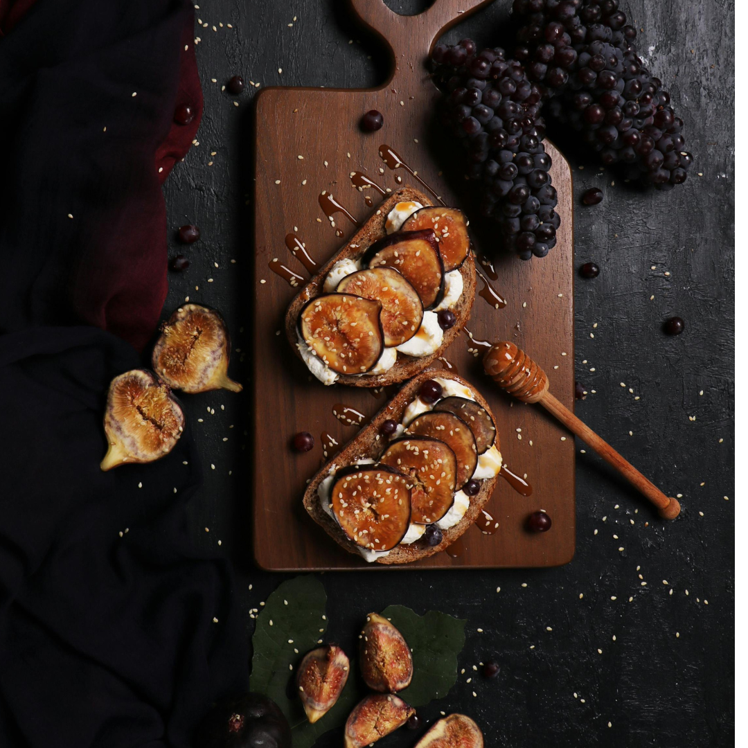 Toasts de Foie Gras aux figues et miel