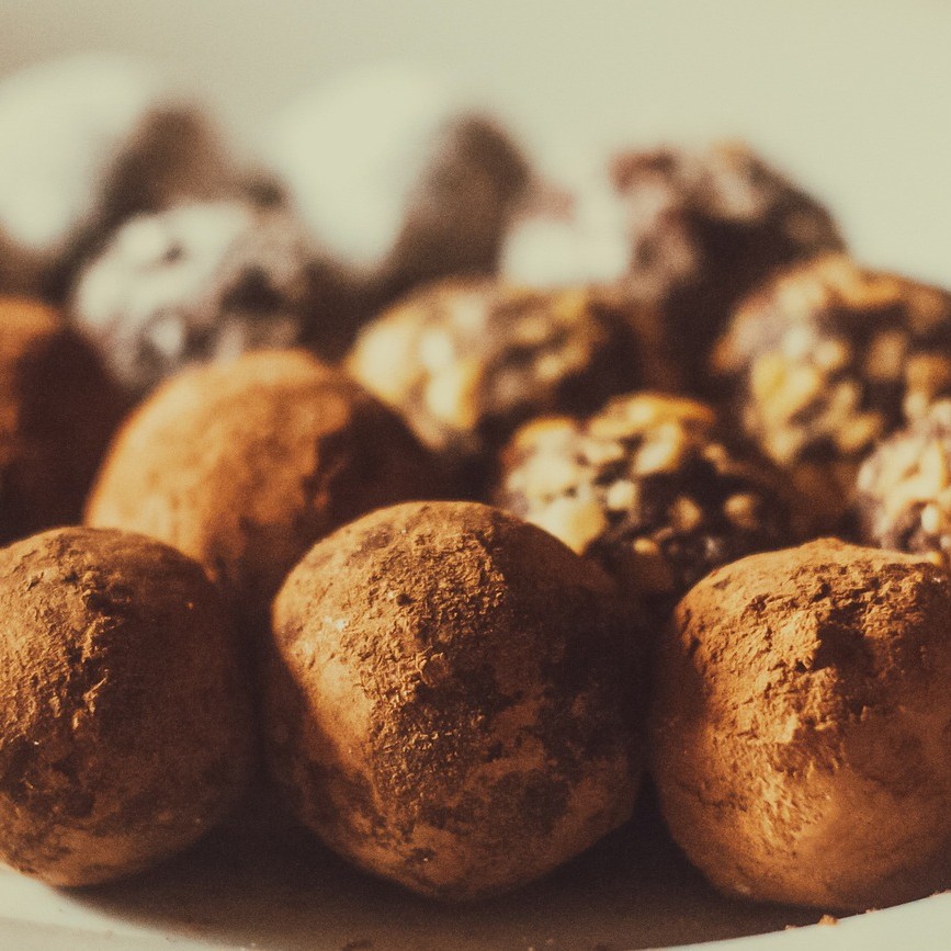 Recette de truffes au chocolat et au turron