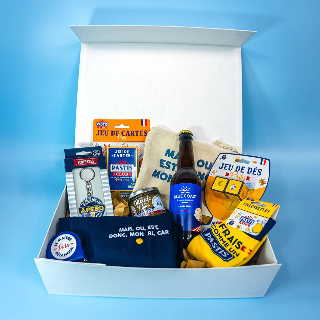 Idée de box personnalisée pour homme à Noël