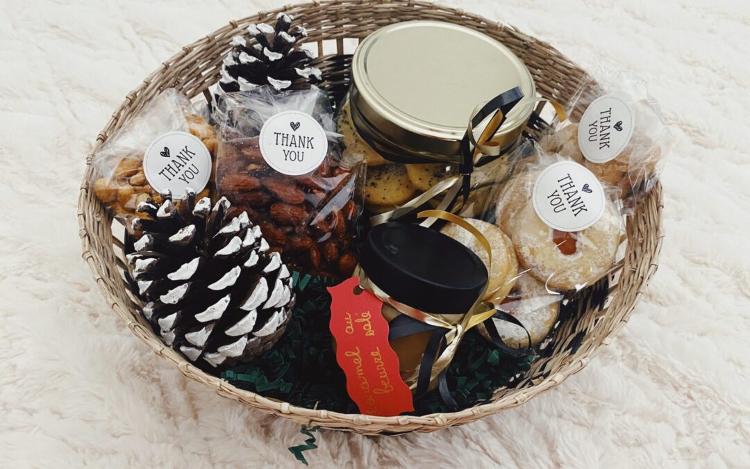 Idée de panier cadeau gourmand fait maison pour Noël